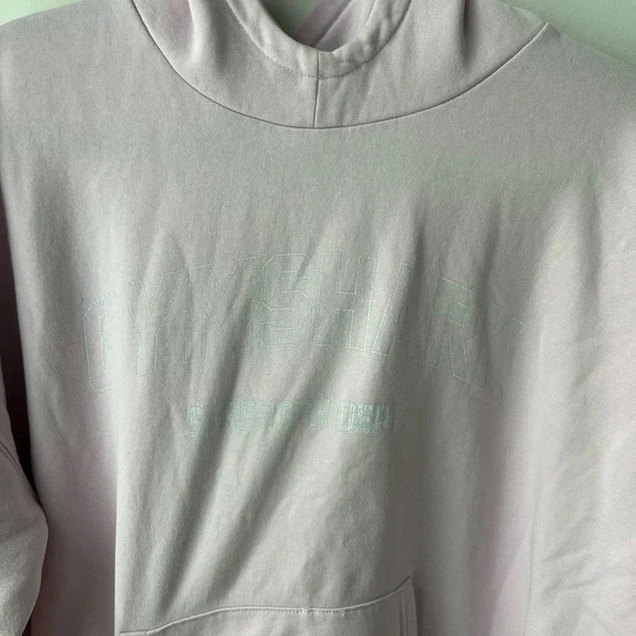 Gymshark  STRENGTH DEPARTMENT GRAPHIC HOODIE lemonade pink color - Picture 6 of 16